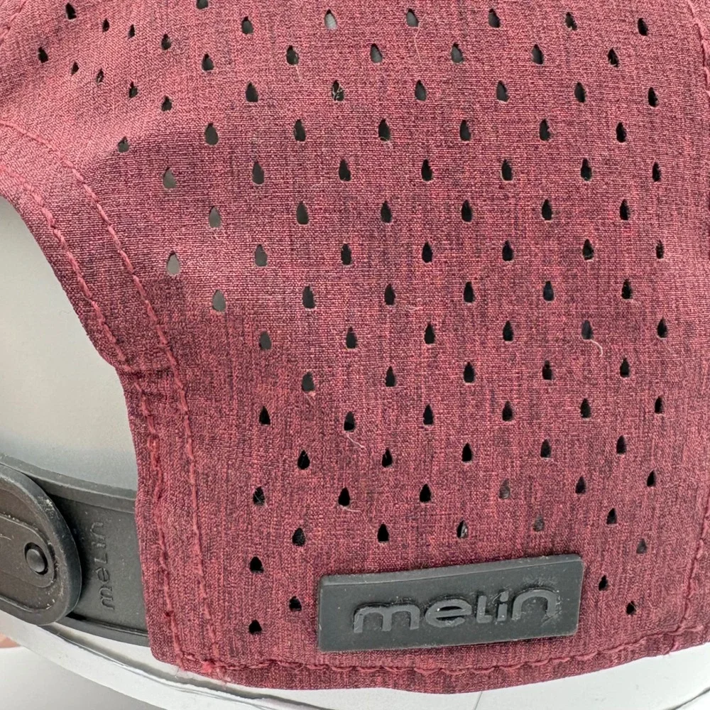 Melin A Game Hydro Snapback 58 CM Hat Men Maroon Heathered Performance Golf - Picture 6 of 10